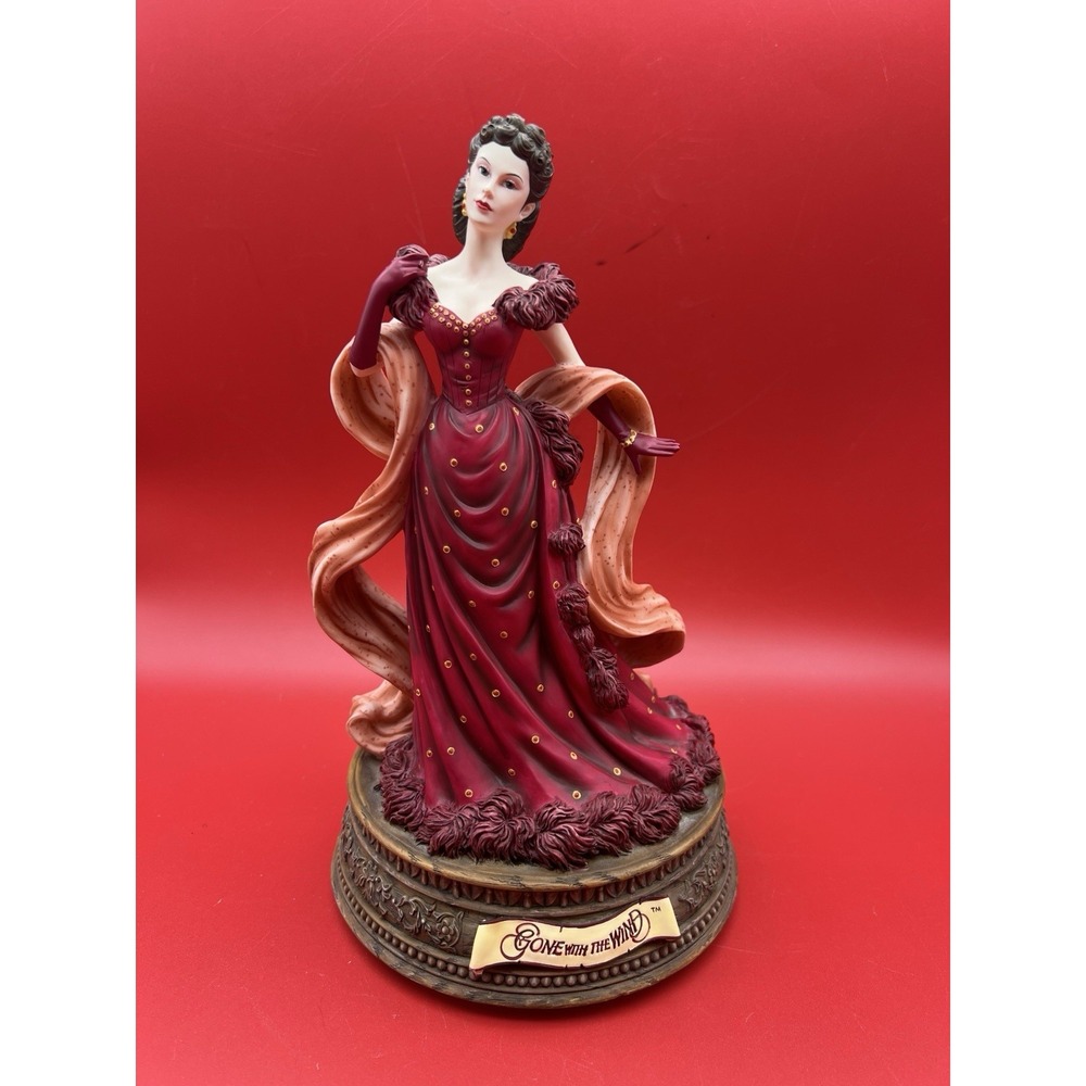 Gone With The Wind SCARLETT in Red Dress San Francisco Music Box Taras Theme